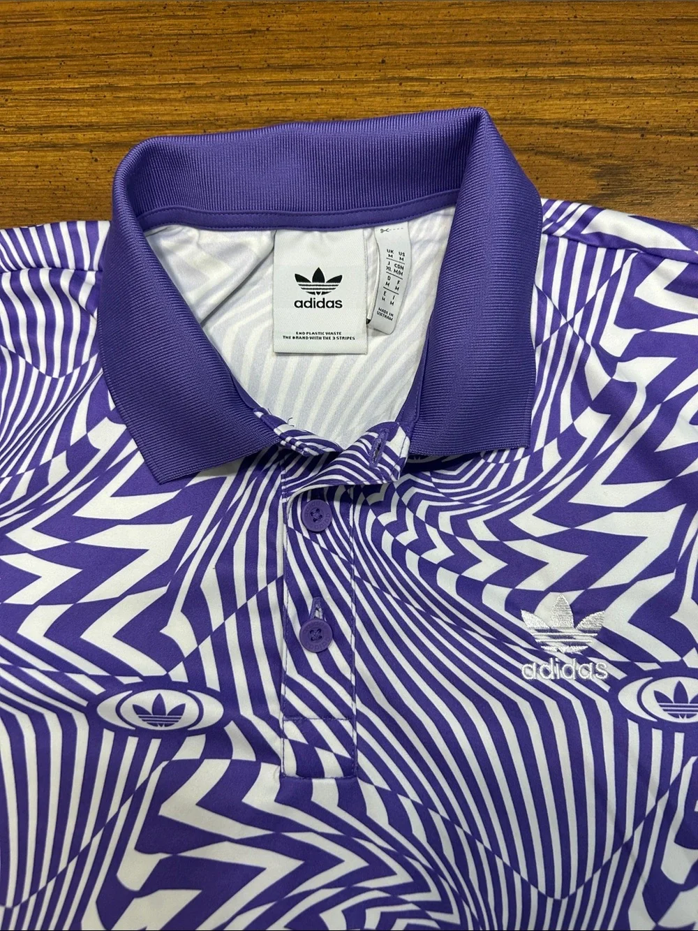 Adidas Rekive All-Over Print Polo Activewear